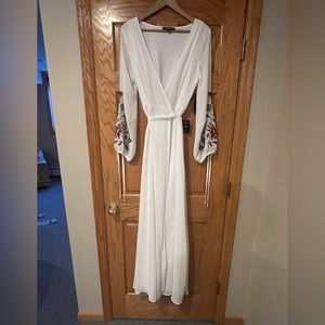 Lulu’s White Wrap Dress